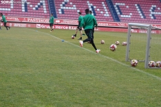 Ua imagen de la mañana en el nuevo estadio de Los Pajait