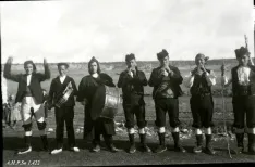 Grupo de gaiteros de Fuencaliente del Burgo. AHPSo. Fot. 1422. Colección A. Carrascosa
