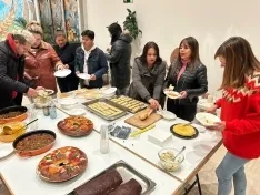 Una imagen de la cena solidaria. /CIFP La Merced