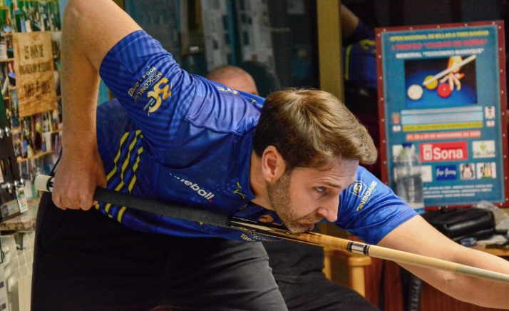 El billarista Del Santo vuelve a ganar en Burgos