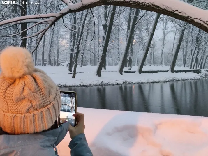 El Duero, la nieve y San Saturio; un escenario de pel&iacute;cula