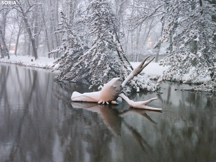 El Duero, la nieve y San Saturio; un escenario de pel&iacute;cula
