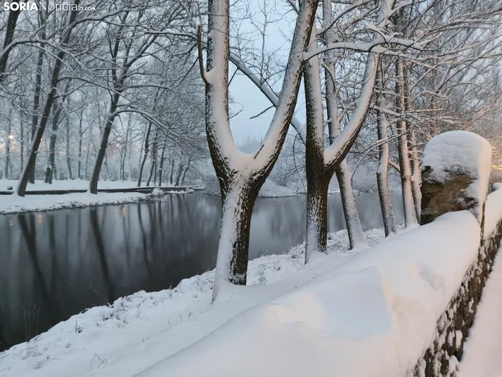 El Duero, la nieve y San Saturio; un escenario de pel&iacute;cula