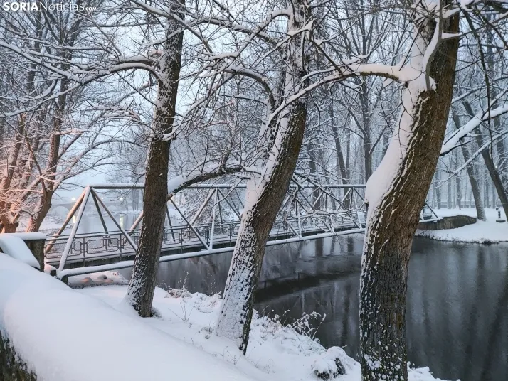 El Duero, la nieve y San Saturio; un escenario de pel&iacute;cula