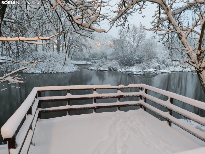 El Duero, la nieve y San Saturio; un escenario de pel&iacute;cula