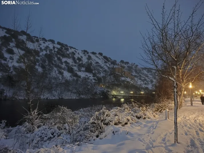 El Duero, la nieve y San Saturio; un escenario de pel&iacute;cula