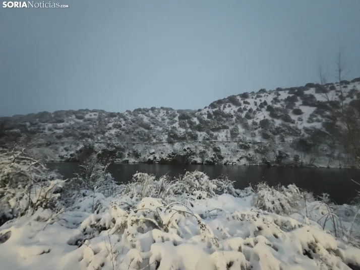 El Duero, la nieve y San Saturio; un escenario de pel&iacute;cula