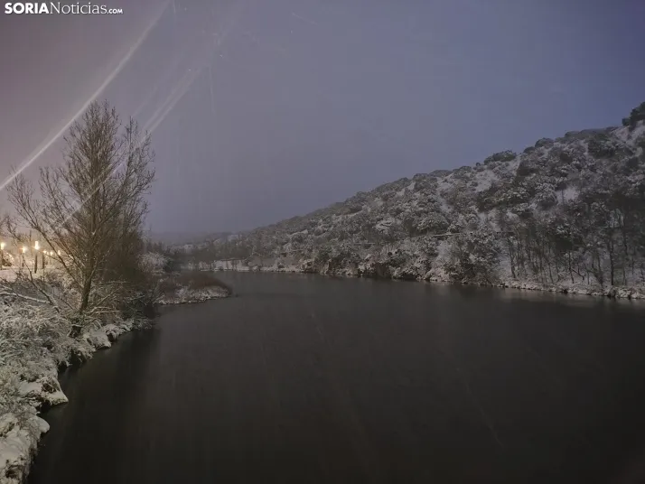 El Duero, la nieve y San Saturio; un escenario de pel&iacute;cula