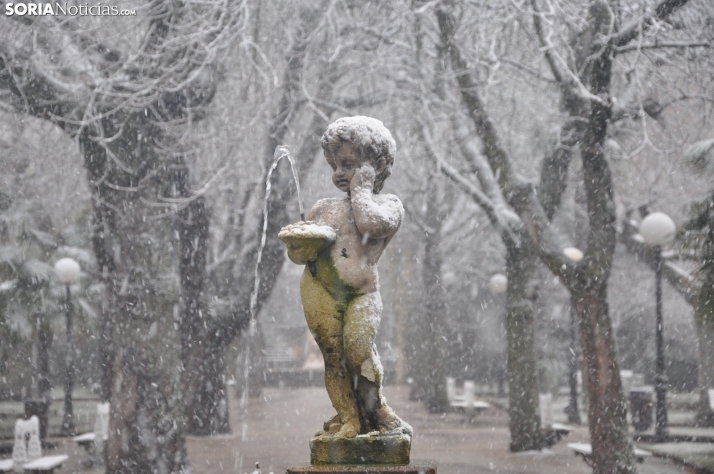 Galer&iacute;a: La nieve convierte La Dehesa en una postal invernal