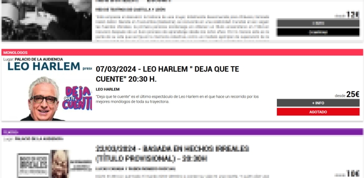 Agotadas, en apenas cinco horas, las entradas para la sesión Leo Harlem