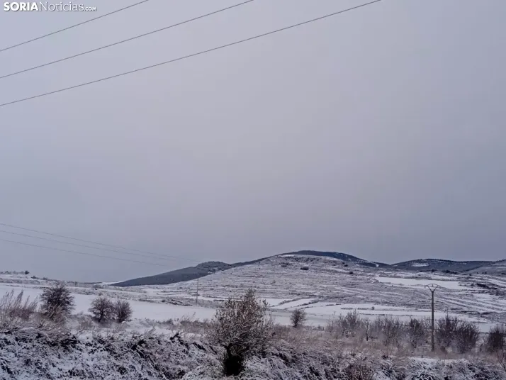 San Pedro Manrique con nieve/ Guillermo Sierra Iglesias.
