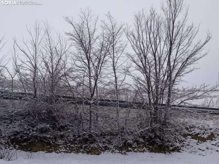 San Pedro Manrique con nieve/ Guillermo Sierra Iglesias.