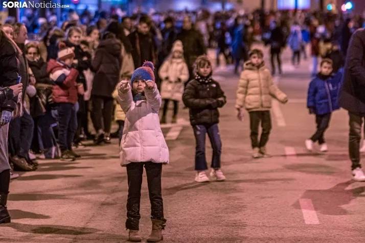 La magia de la cabalgata de los Reyes Magos en Soria capital, en im&aacute;genes