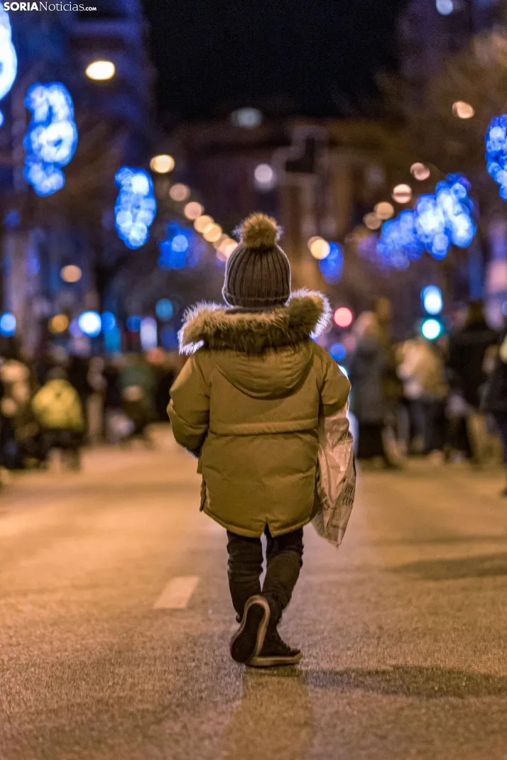 La magia de la cabalgata de los Reyes Magos en Soria capital, en im&aacute;genes