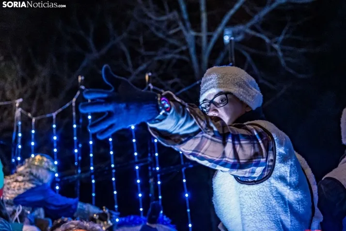 La magia de la cabalgata de los Reyes Magos en Soria capital, en im&aacute;genes