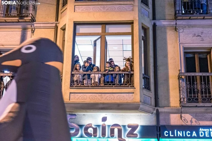 La magia de la cabalgata de los Reyes Magos en Soria capital, en im&aacute;genes