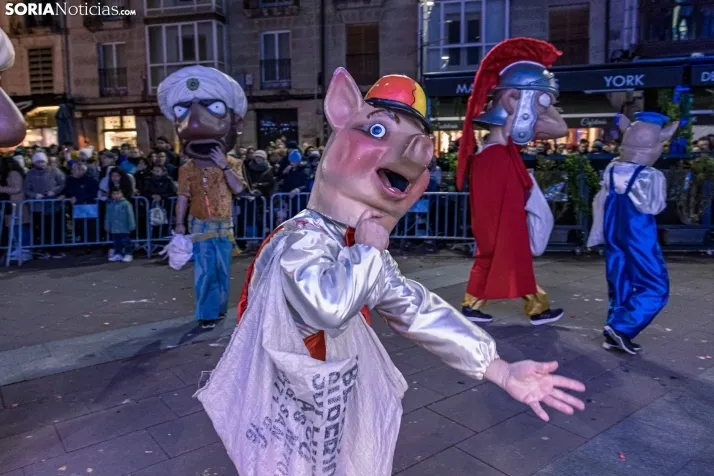 La magia de la cabalgata de los Reyes Magos en Soria capital, en im&aacute;genes