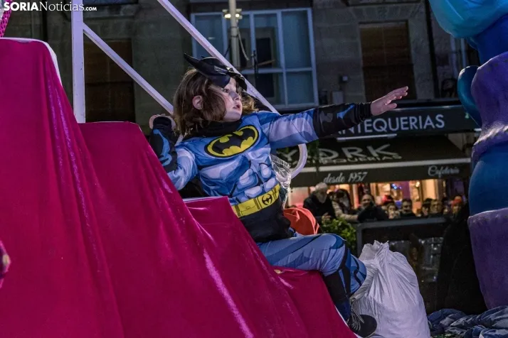 La magia de la cabalgata de los Reyes Magos en Soria capital, en im&aacute;genes
