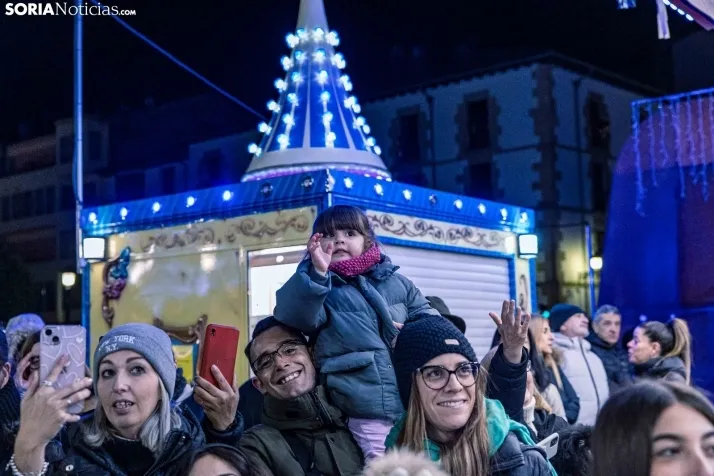 La magia de la cabalgata de los Reyes Magos en Soria capital, en im&aacute;genes