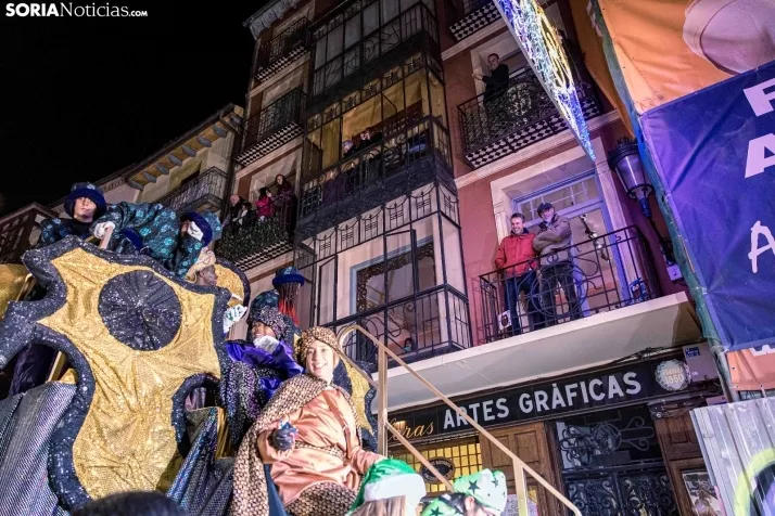 La magia de la cabalgata de los Reyes Magos en Soria capital, en im&aacute;genes