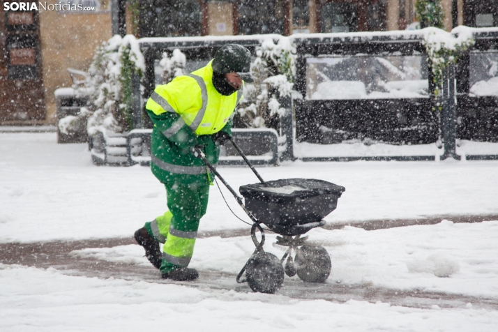 El Ayuntamiento de Soria responde a las críticas por la nevada: Pusimos todos los medios a nuestra disposición y más