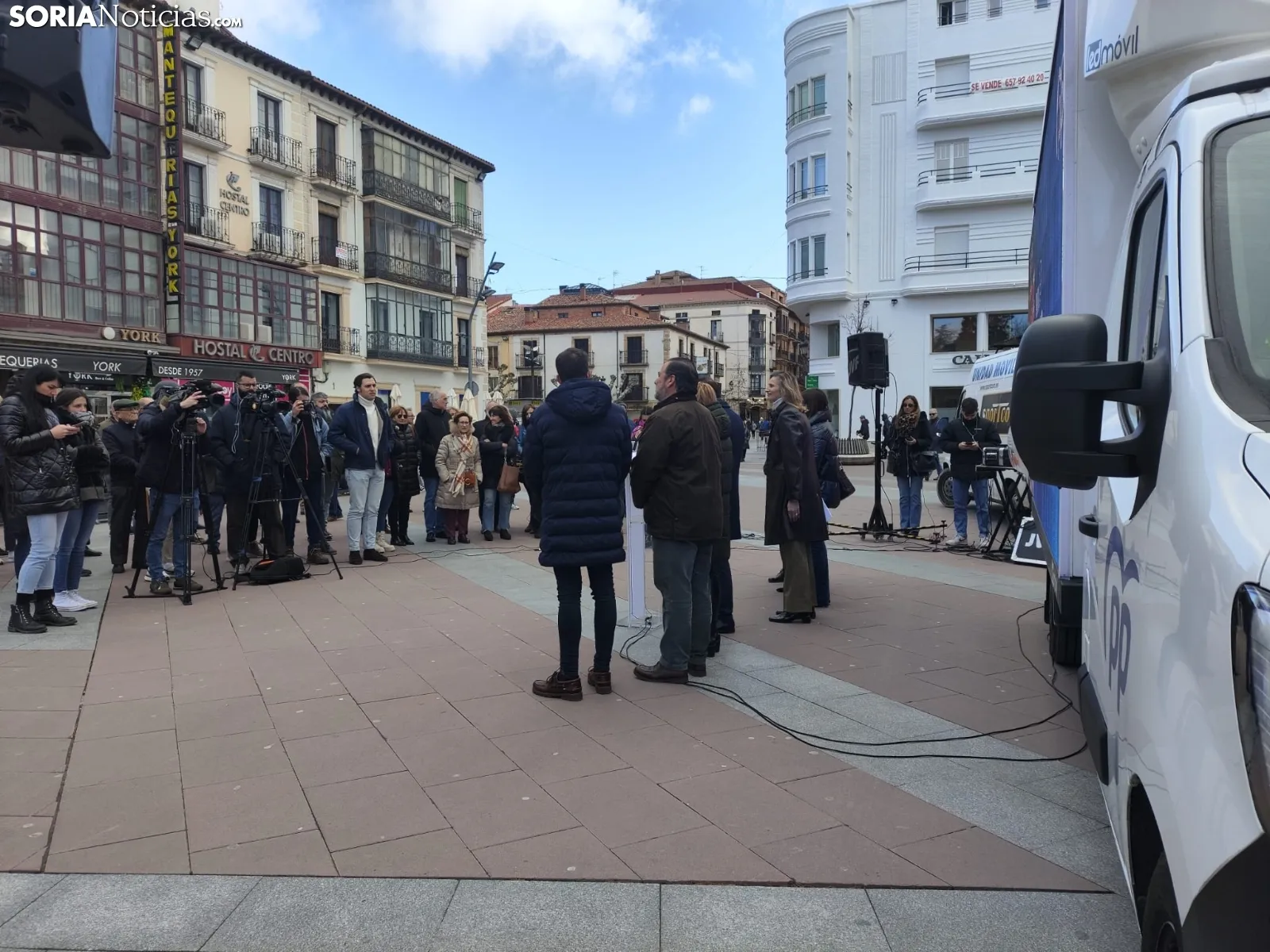 El acto del PP de esta mañana. 
