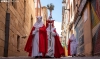 Cofrades de la hermandad durante la procesión del Domingo de Ramos. /Viksar