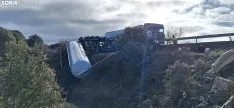 Una imagen de la N-122 a la altura del Madero esta mañana de viernes. /SN