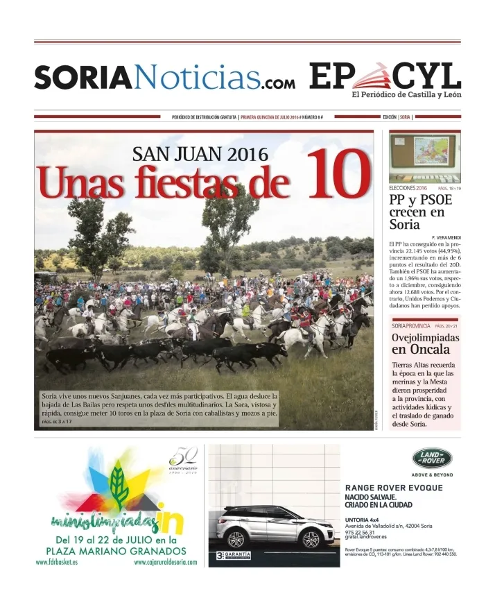 Galer&iacute;a: Las 150 portadas de Soria Noticias
