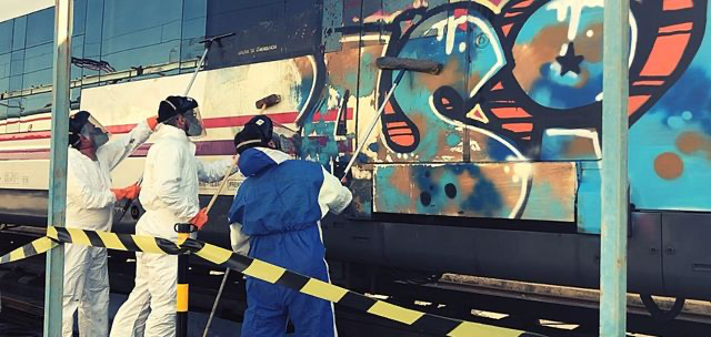 ¿Cuánto cuesta a los ciudadanos el vandalismo grafitero en los trenes de Renfe?