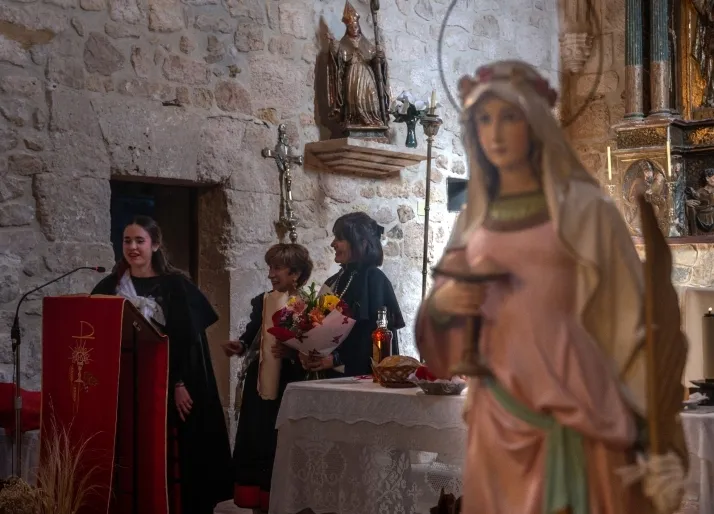 Celebración de Santa Águeda en Peñalba de San Esteban.