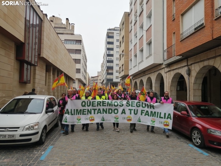 14-F | Así te hemos contado la manifestación de las organizaciones agrarias en Soria