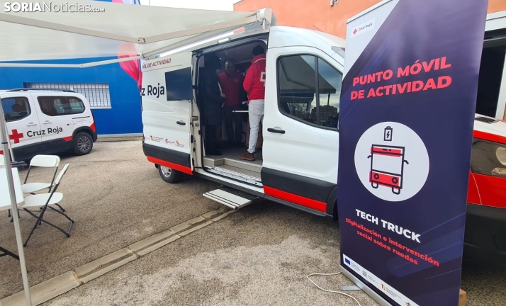 Tech Truck De la Cruz Roja en El Burgo de Osma. /SN