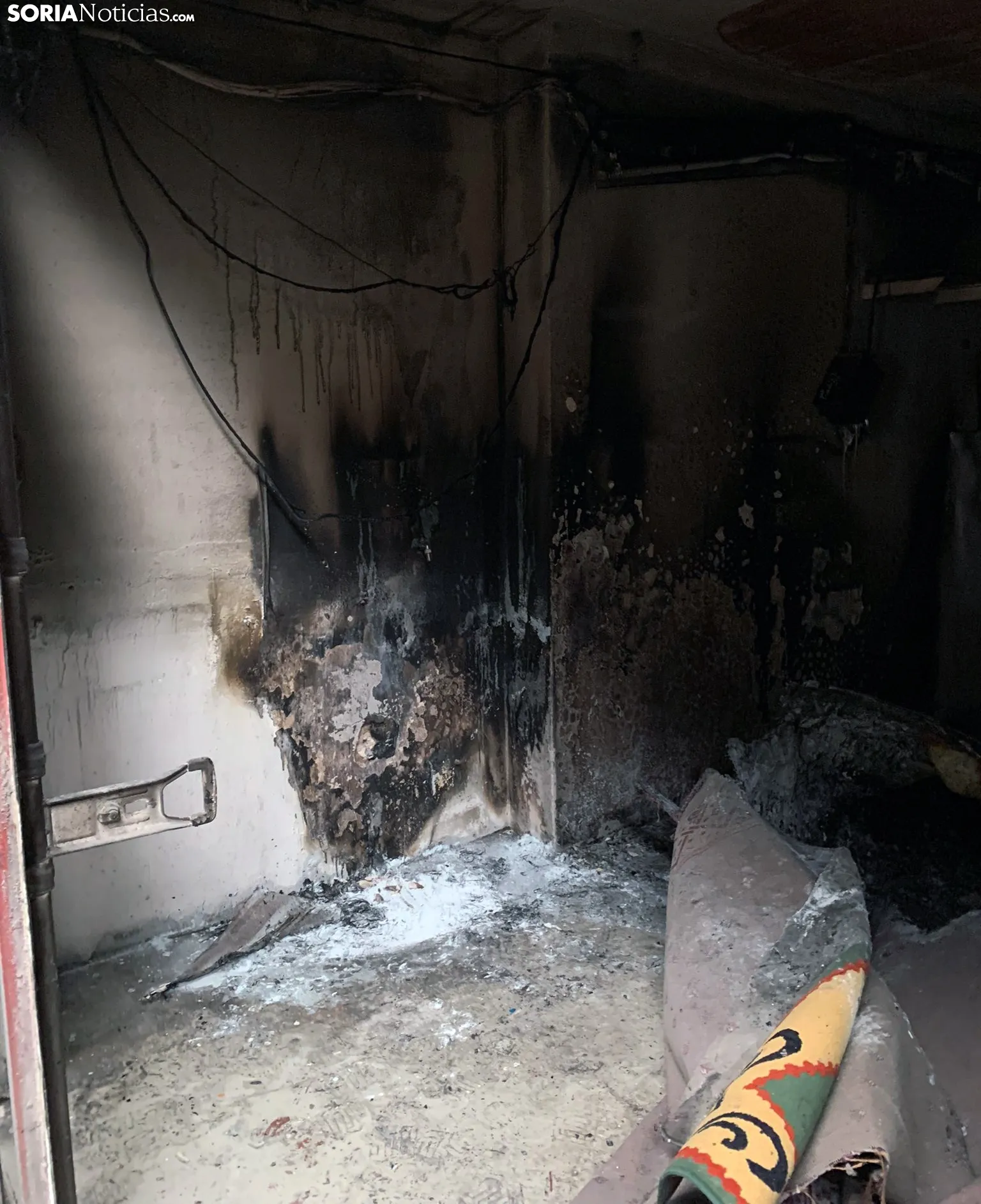 Una imagen del lugar del incendio. /SN