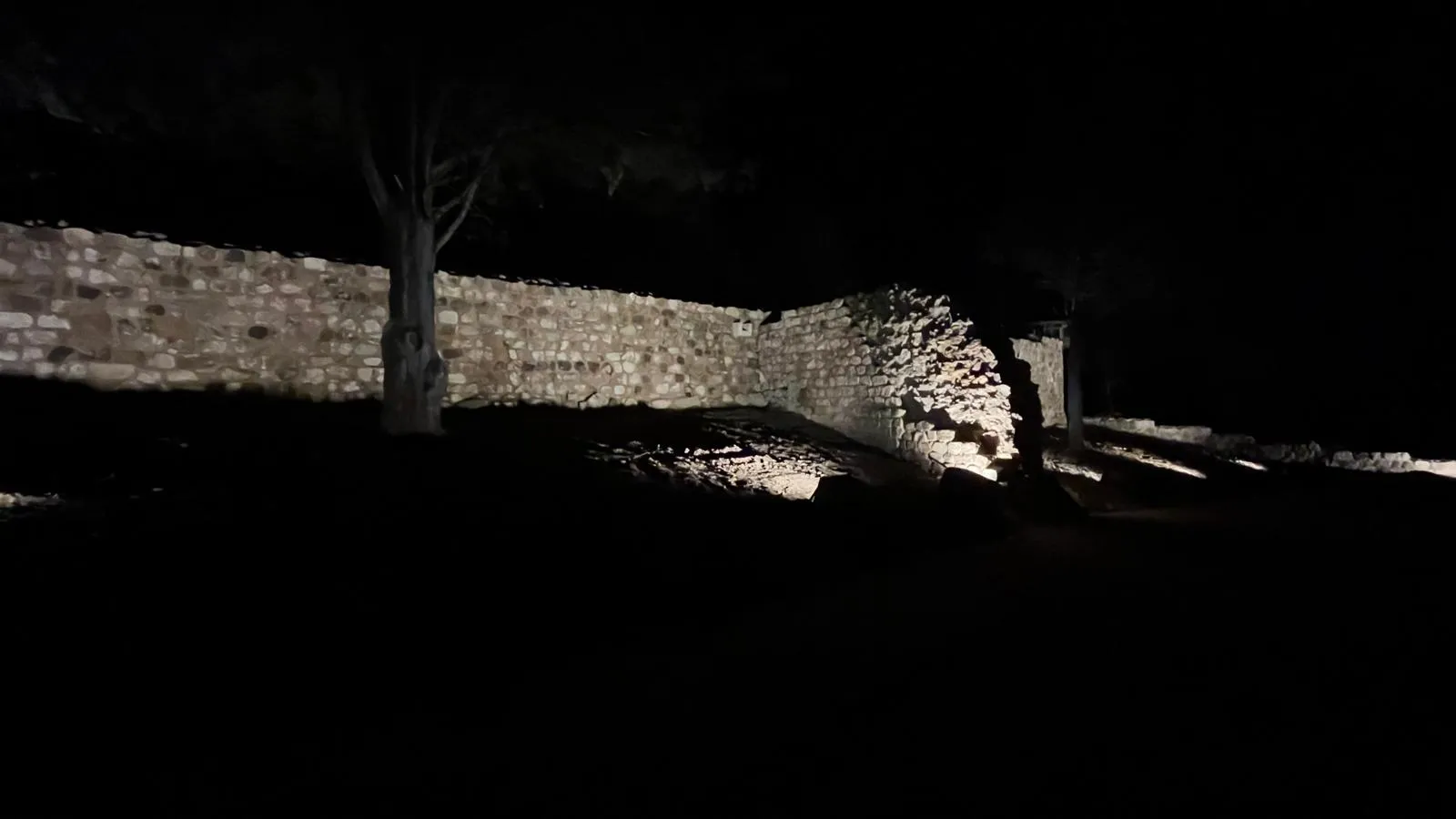 Una imagen de las pruebas de iluminación. /Ayto.