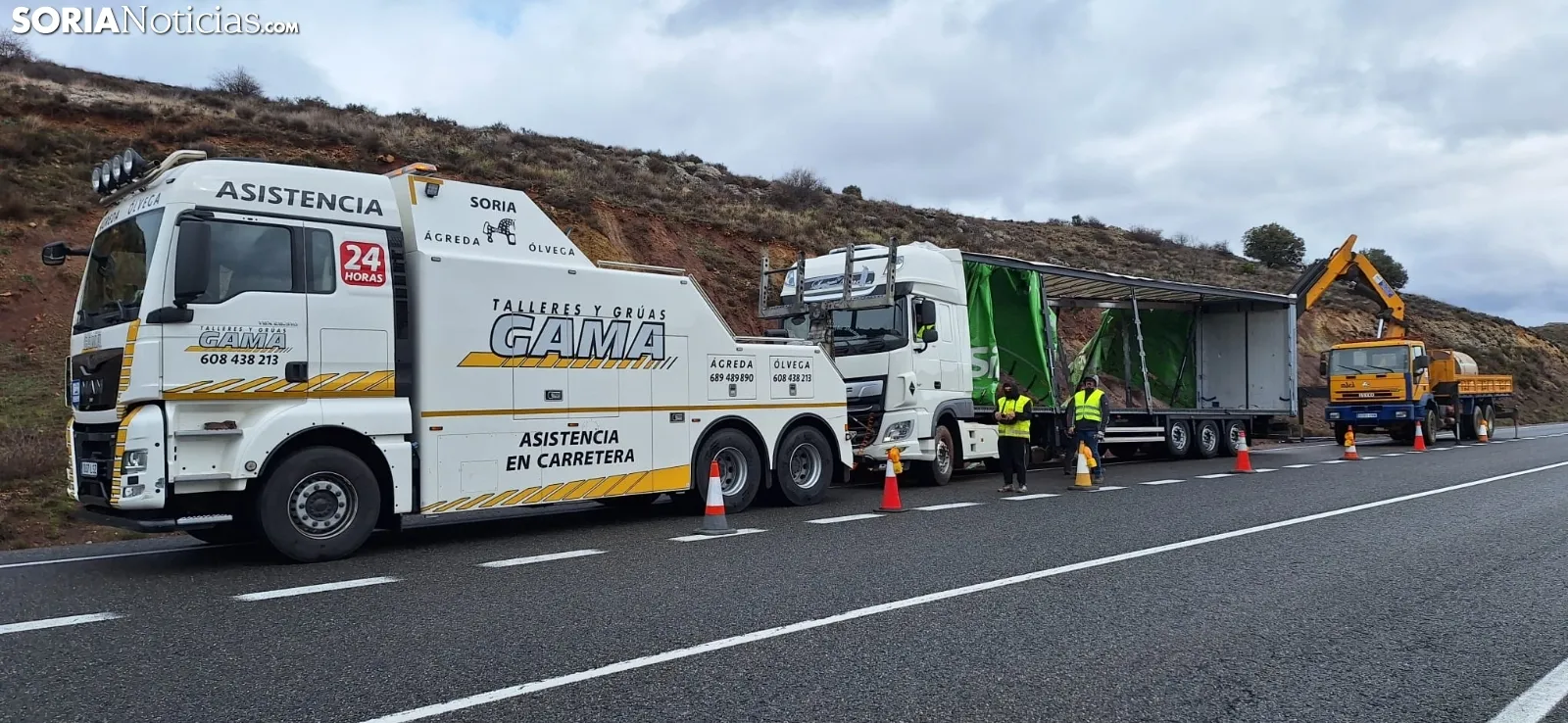 Rescate de un camión en la SO-20.