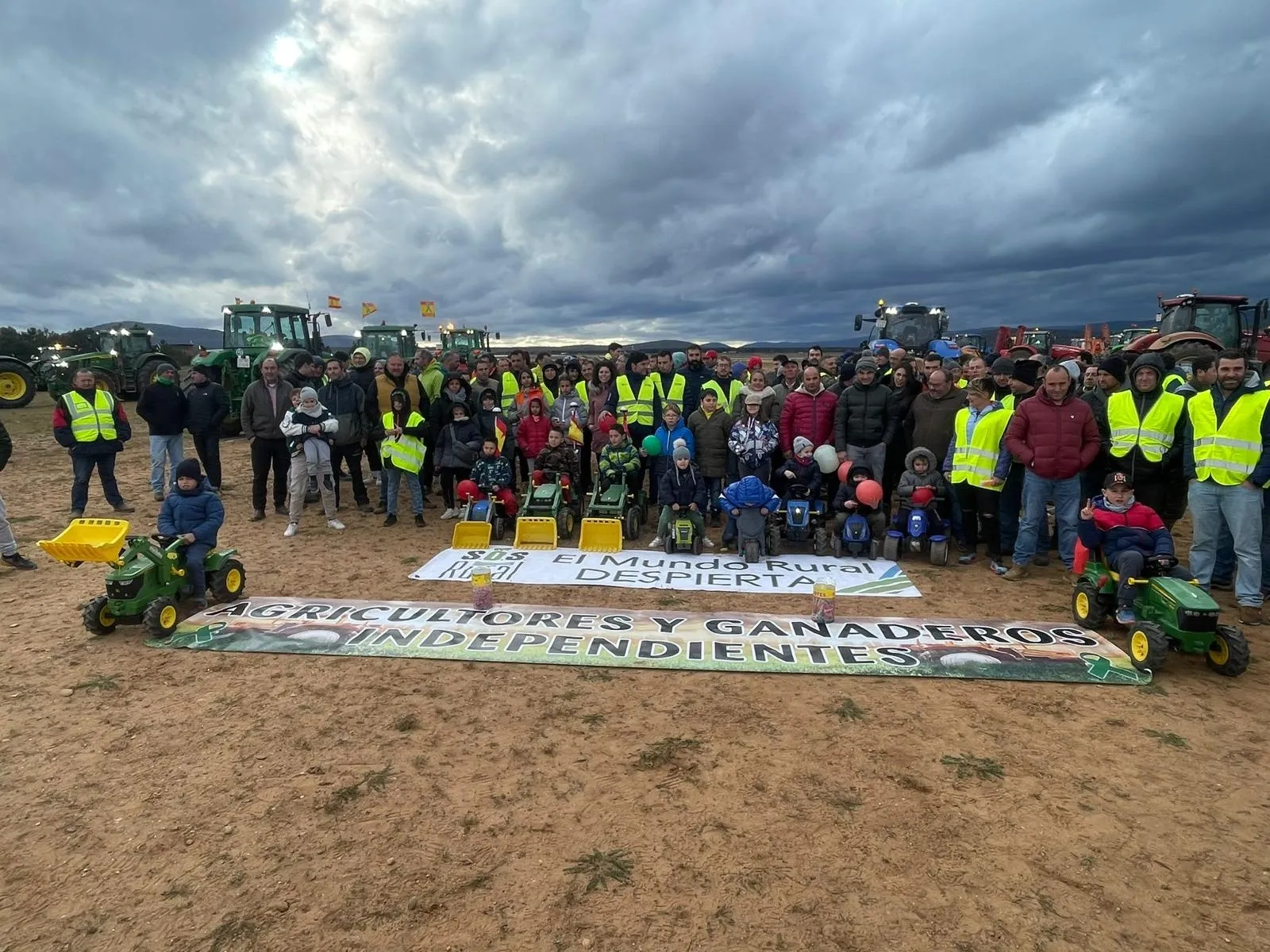 Una de las imágenes ayer en Garray. /SOS Rural
