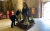 La imagen de la Virgen de la Alegría ya se encuentra en la concatedral. /María Ferrer