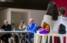 Una imagen de la visita 'olímpica' a Ágreda. /SN