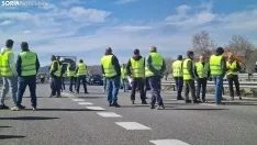 Foto 2 - As&iacute; te hemos contado la reivindicaci&oacute;n agraria hoy en Arcos con cortes de circulaci&oacute;n en la A-2 