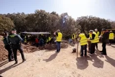 Imagen de las labores y del homenaje la pasada semana.