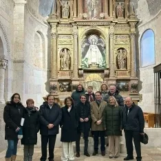 Imagen de la visita de Aznar a San Esteban. 