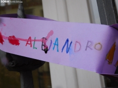 Cadeneta feminista del 8M en Soria. /SN