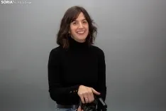 Mercedes del Río en su estudio fotográfico de Garray. María Ferrer