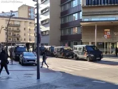 Policía Nacional a la espera en Soria. SN
