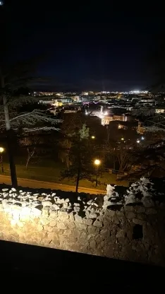 Una imagen de las pruebas de iluminación. /Ayto.