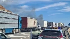 Situación en Arcos de Jalón en torno a las 12:10 horas. /SN