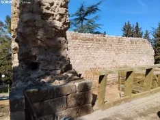 Obras de rehabilitación de la Muralla del Castillo.