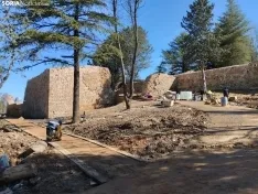 Obras de rehabilitación de la Muralla del Castillo.