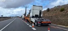 Rescate de un camión en la SO-20.